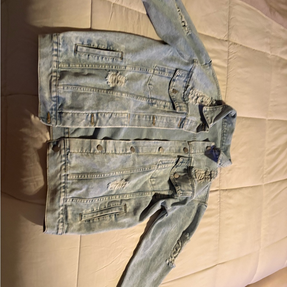 SHEIN Light Blue Denim Jacket - Picture 4 of 4